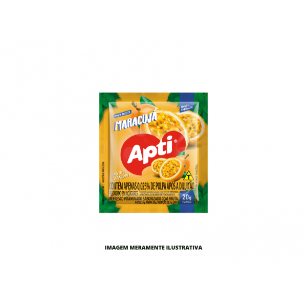 REFRESCO EM PO - APTI - 20g MARACUJA - DP15